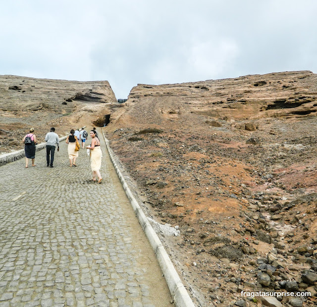 Salina da Pedra de Lume na Ilha do Sal em Cabo Verde
