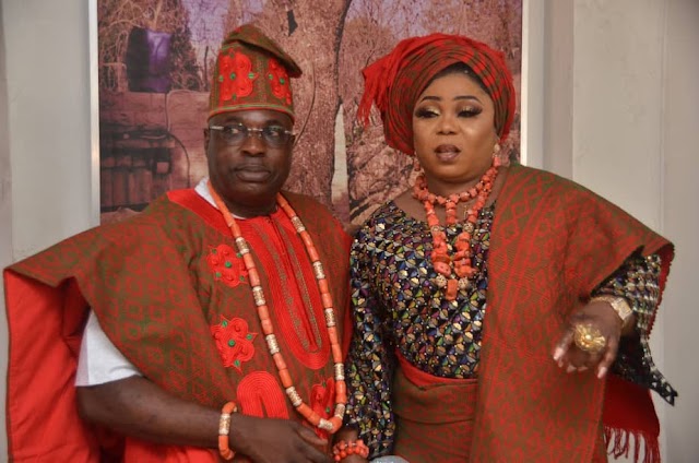 The Power Couple: Hon. Olaposi Oladugba & Wife, Bimbo At His 60th Birthday Party Over The Weekend