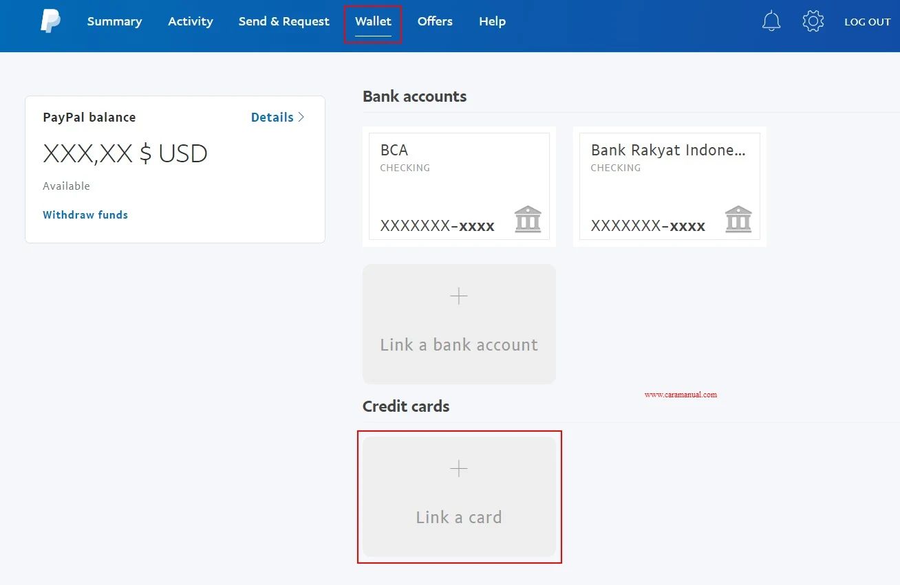 Menambahkan Kartu Kredit ke Akun Paypal