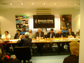 Conferencia de Prensa con las Autoridades de Capitán Sarmiento y la Prov. De Bs.As.