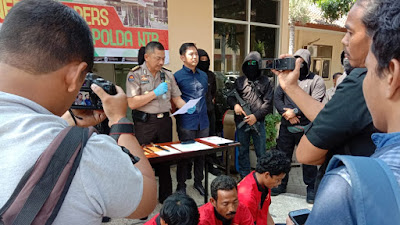 Oknum Pencuri dan Penadah Motor di Kos-kosan Desa Kute Pujut Berhasil Diamankan Polda NTB