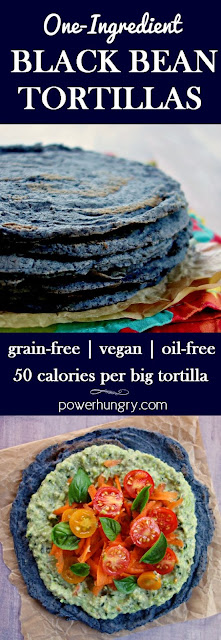 1-Ingredient Black Bean Tortillas {Grain-Free, Vegan}