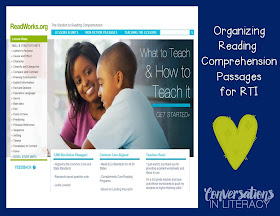 ReadWorks Comprehension passages for RTI