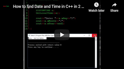 find date and time in C++ easiest way