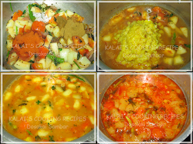 Dosakai Sambar | Dosakaya Sambar Curry | Round, Yellow Indian Cucumber Sambar Curry