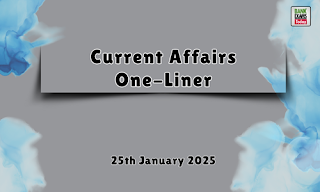 Current Affairs One - Liner : 25th January 2025
