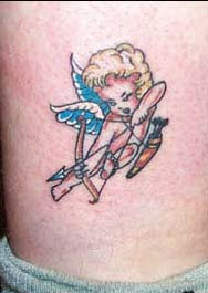 Angel tattoo temporrer