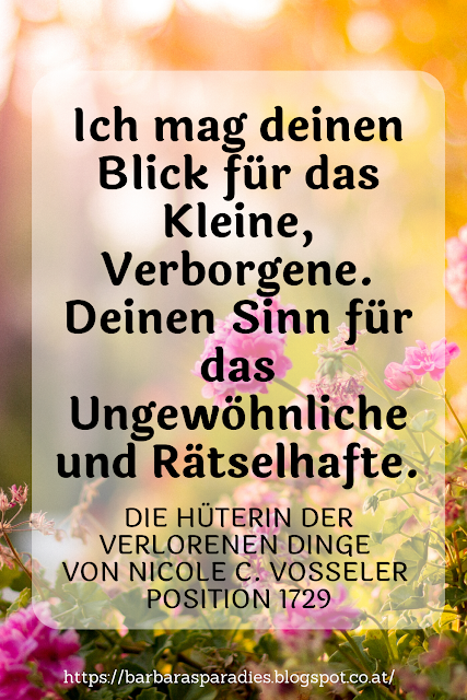 Buchrezension #290 Die Hüterin der verlorenen Dinge von Nicole C. Vosseler 