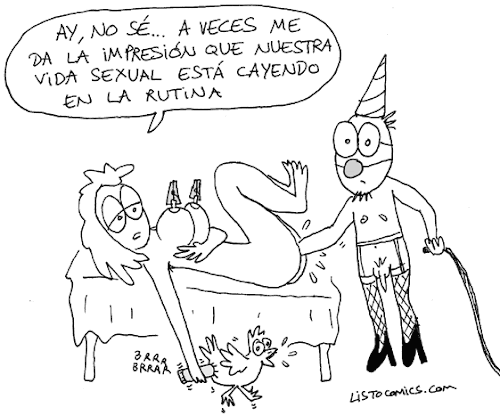 Rutina en el sexo. HUMOR. CUIDADO con los HUEVOS