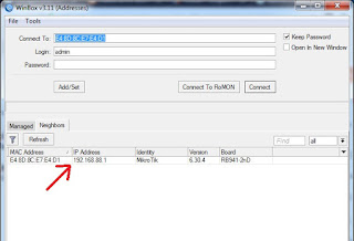 Cara mengatasi Tidak bisa login mikrotik via mac address sebab mac address mikrotik tidak Mengatasi Mac Address Mikrotik tidak muncul di Win Box