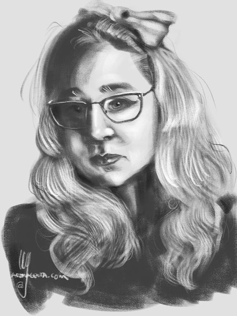 Portrait sketch by Artmagenta
