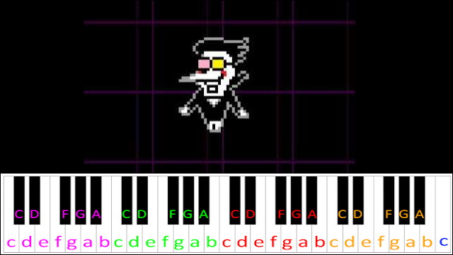 BIG SHOT (Deltarune: Chapter 2) Easy Version Piano / Keyboard Easy Letter Notes for Beginners