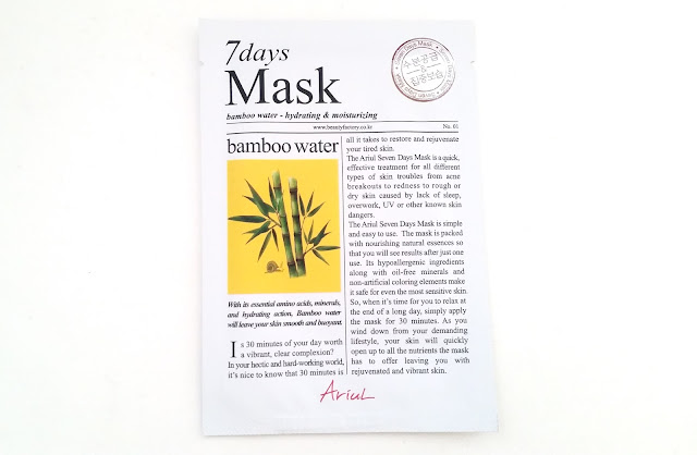 Ariul 7Days Mask - Bamboo Water