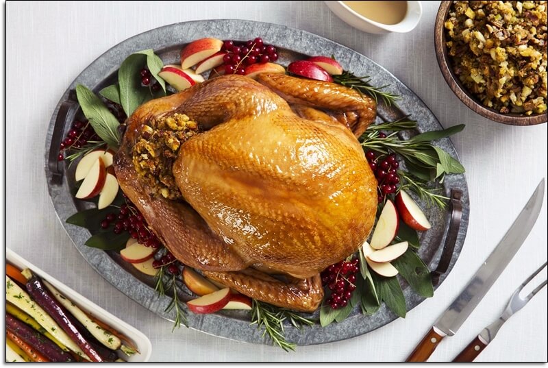 Turkey Platter Decorations, Turkey Roasting Dinner Recipe