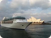 The Rhapsody leaving Sydney