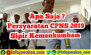 syarat cpns sipir kemenkumham 2019 untuk lulusan sma sederajat