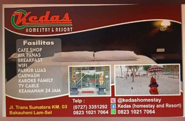 Kedas Resort: Rasakan Nuansa Bali di Pantai Minang Rua Lampung Selatan