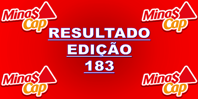 Minas cap resultado do sorteio 183 – domingo 27-10-2019