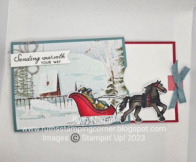 stampin up, horse and sleigh