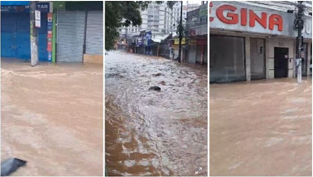 EM TERESOPOLIS CHUVAS CAUSAM ALAGAMENTOS E DESLIZAMENTOS DE TERRAS NO MUNICÍPIO.