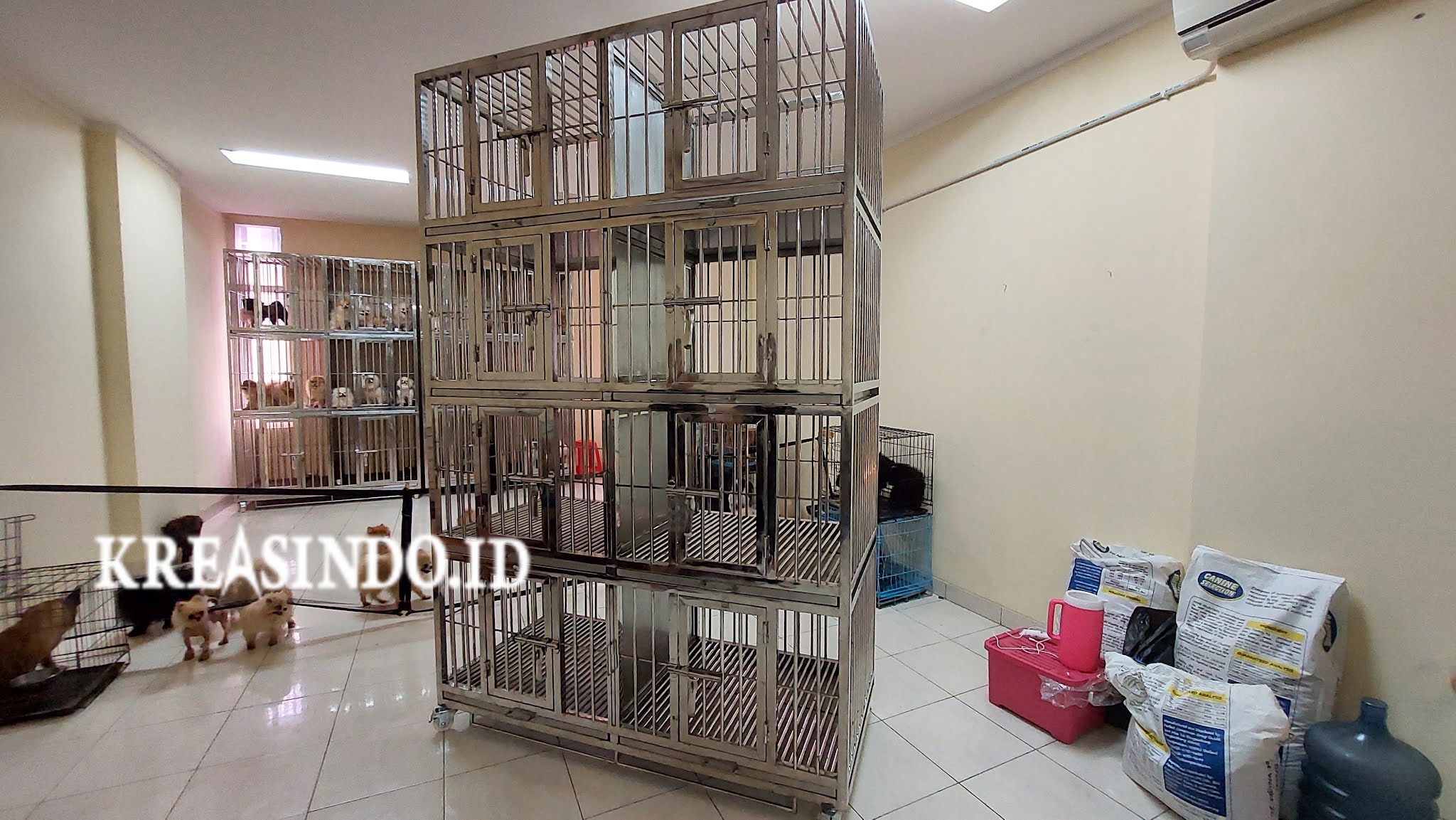 Kandang Anjing Stainless Pesanan Bpk Chimy di Sumarecon Bekasi ( Repeat Order Ketiga )