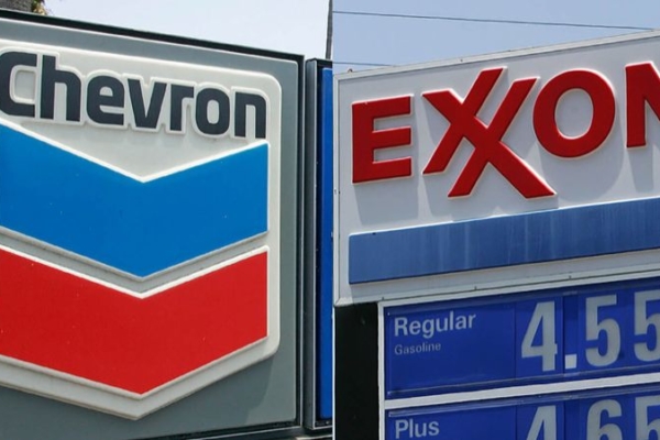 ExxonMobil reporta caída de ganancias y Chevron cifras conformes a previsiones