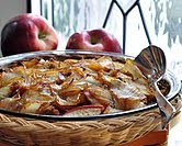 December - Breakfast Casserole with Sausage, Apples & Caramelized Onions