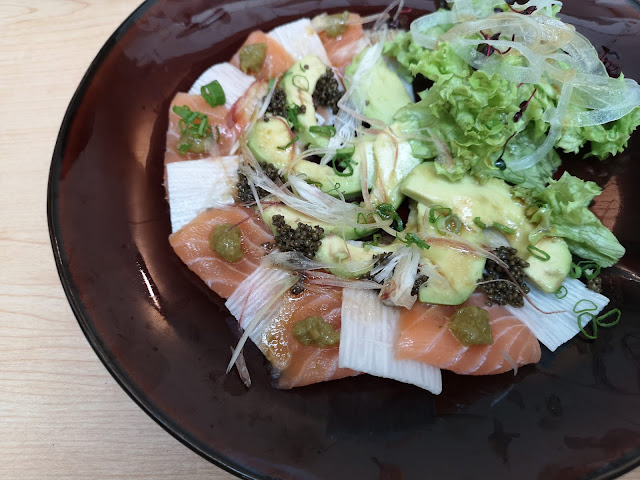 Salmon signature carpaccio