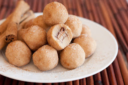 Rolo Stuffed Snickerdoodle Cookie Dough Bites