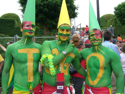 world cup paint. Togo body paint at World Cup