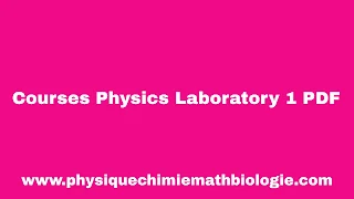 Courses Physics Laboratory 1 PDF