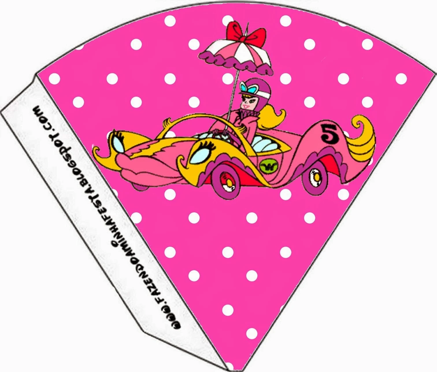 Penelope Pitstop Free Printable Cones.