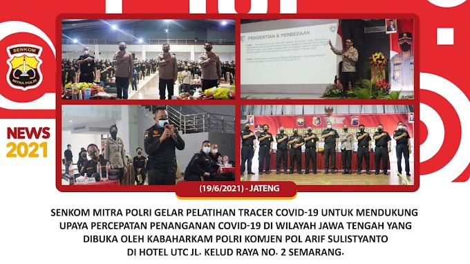 Kabaharkam Polri membuka pelatihan Tracer Covid-19 yang digelar Senkom Mitra Polri