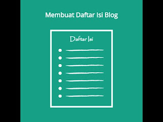 Cara Memasang Daftar Isi Otomatis Pada Blog.