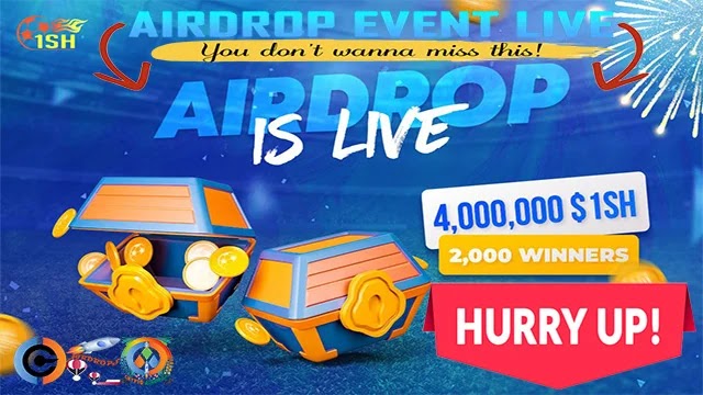 1SHOOT Airdrop of $6 USDT in 1800 $1SH token Free