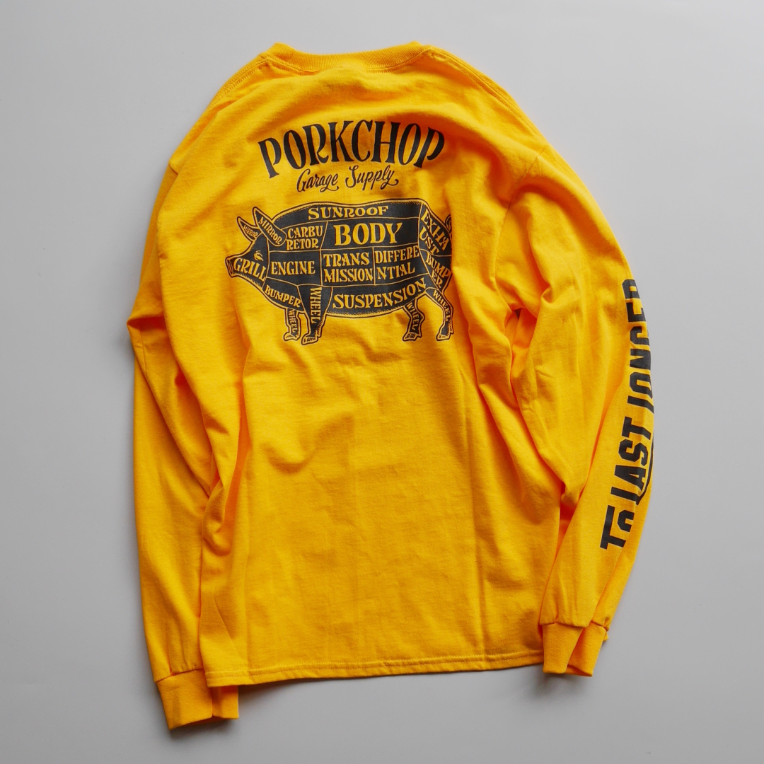 PORKCHOP GARAGE SUPPLY PORK BACK L/S TEE　Price：6,480yen