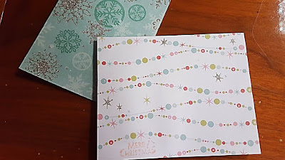 DIY Christmas cards with scrapbook paper