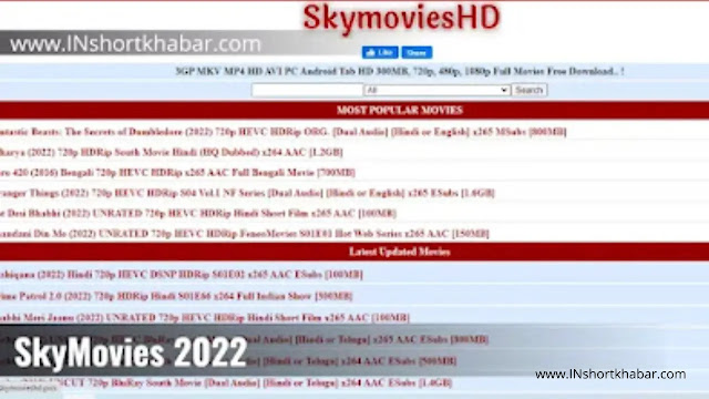 SkymoviesHD 2022: Download Latest Bollywood & Tamil Movies HD Quality 1080p, 720p, 480p