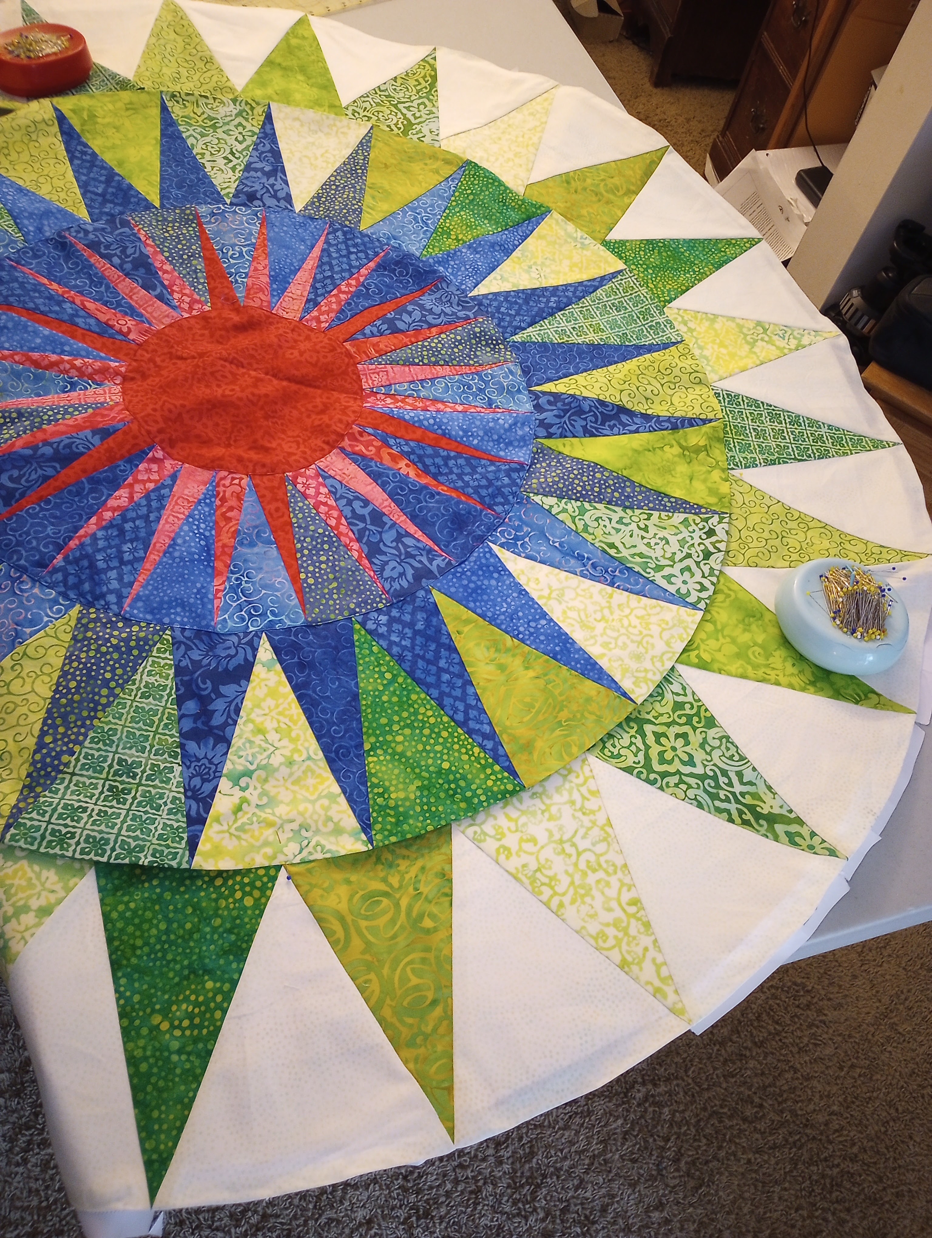 Websterquilt: Quilting my English Paper Piecing by Machine