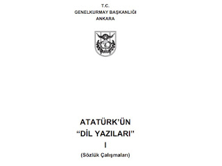 E-Kitap Atatürk'ün Dil Yazıları Sözlük Çalışmaları -Genelkurmay Basımevi 