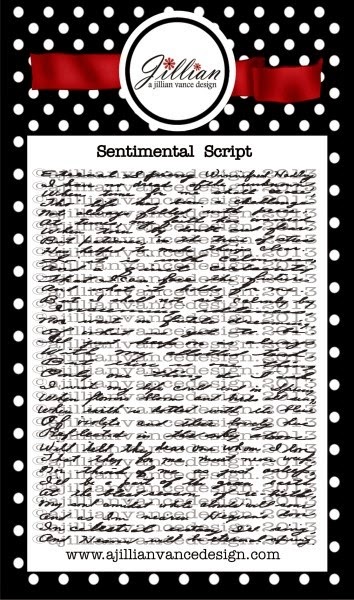 Sentimental Script stamp