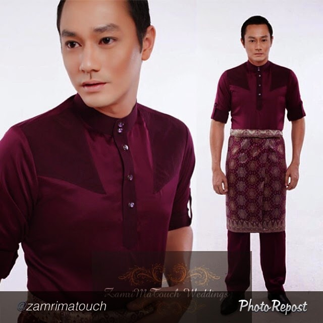 Koleksi Baju  Melayu  Raya Moden Lelaki Pecahan Hidup 