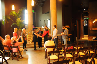 Cast Iron Studios host for Phillip & Denise's wedding rehearsal.  Patricia Stimac, A Heavenly Ceremony, wedding officiant