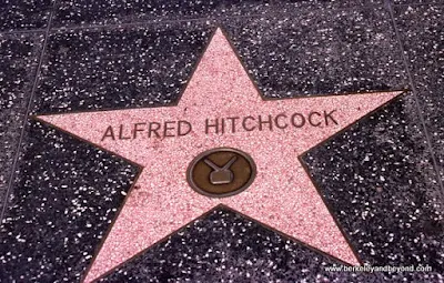 Alfred Hitchcock star on Hollywood Boulevard in Los Angeles