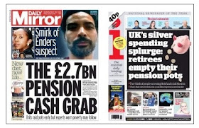 pension front pages