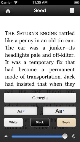 Kindle screen