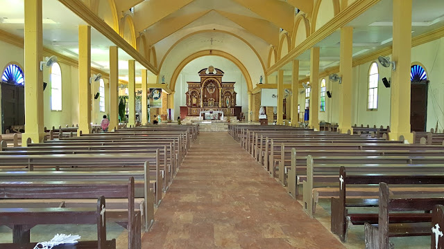 inside view of Saint Augustine Parish Church of Hinatuan, Surigao Del Sur