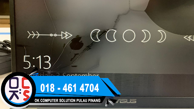 SOLVED : KEDAI LAPTOP PERAI | ASUS X515 | SCREEN CRACK | NEW SCREEN REPLACEMENT