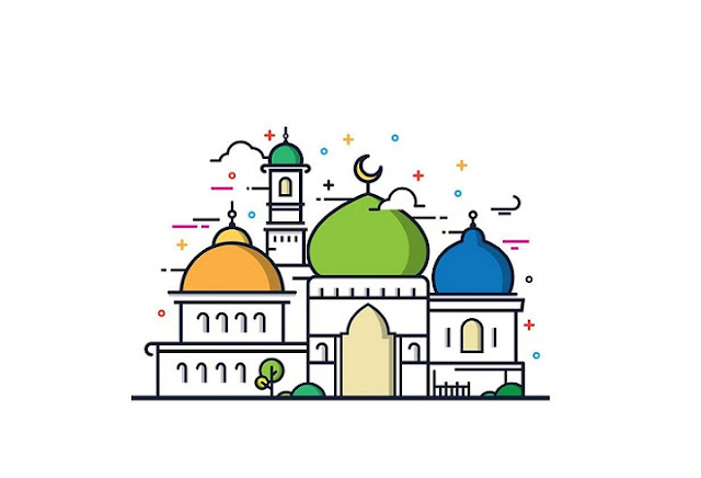 Gambar masjid kartun