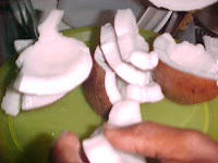 coconut pieces